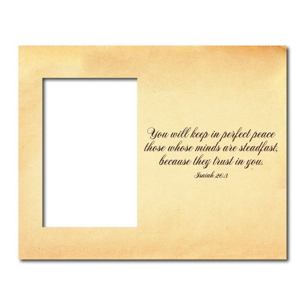 Isaiah 26:3 Decorative Picture Frame - Image 2