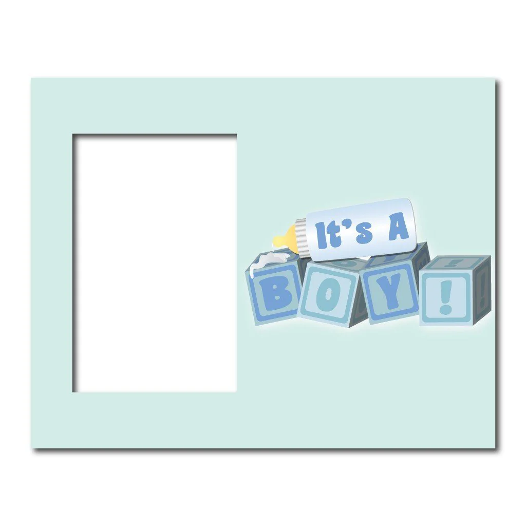 It's a Boy Baby Blocks Decorative Picture Frame - Image 2
