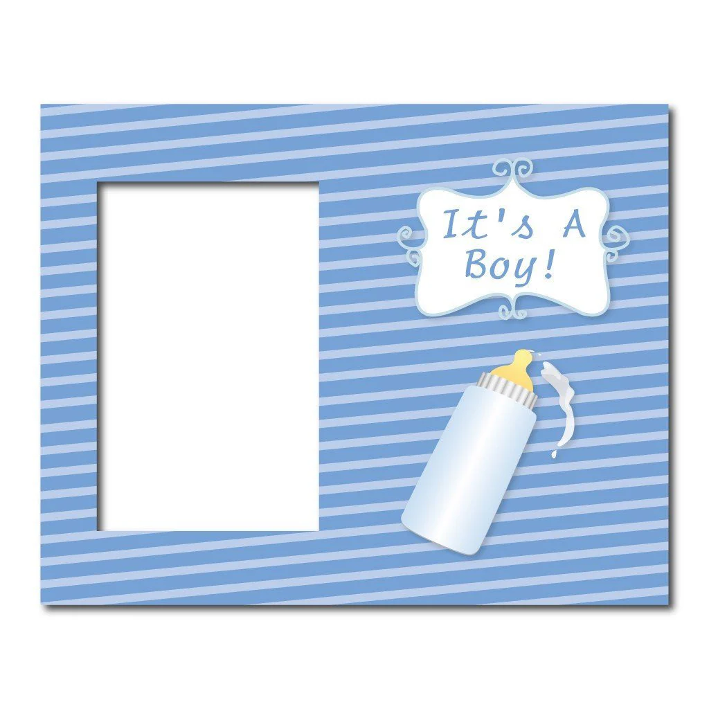 It's a Boy Baby bottle Decorative Picture Frame - Image 2