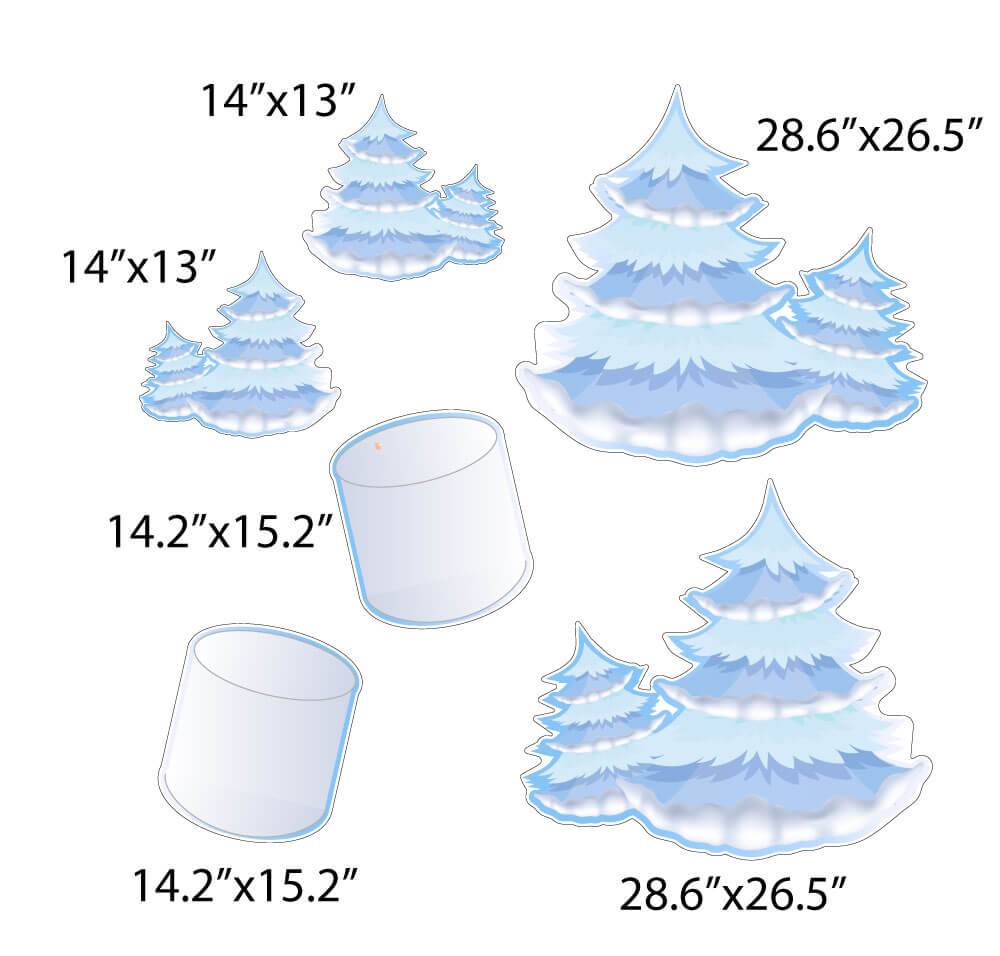 It's A Marshmallow World Christmas Yard Decoration 10 pc set - Image 3