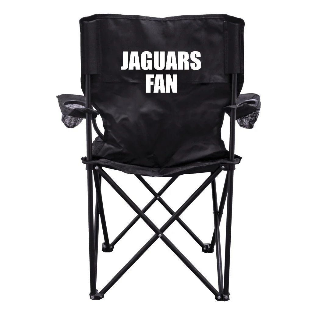 Jaguars Fan Black Folding Camping Chair