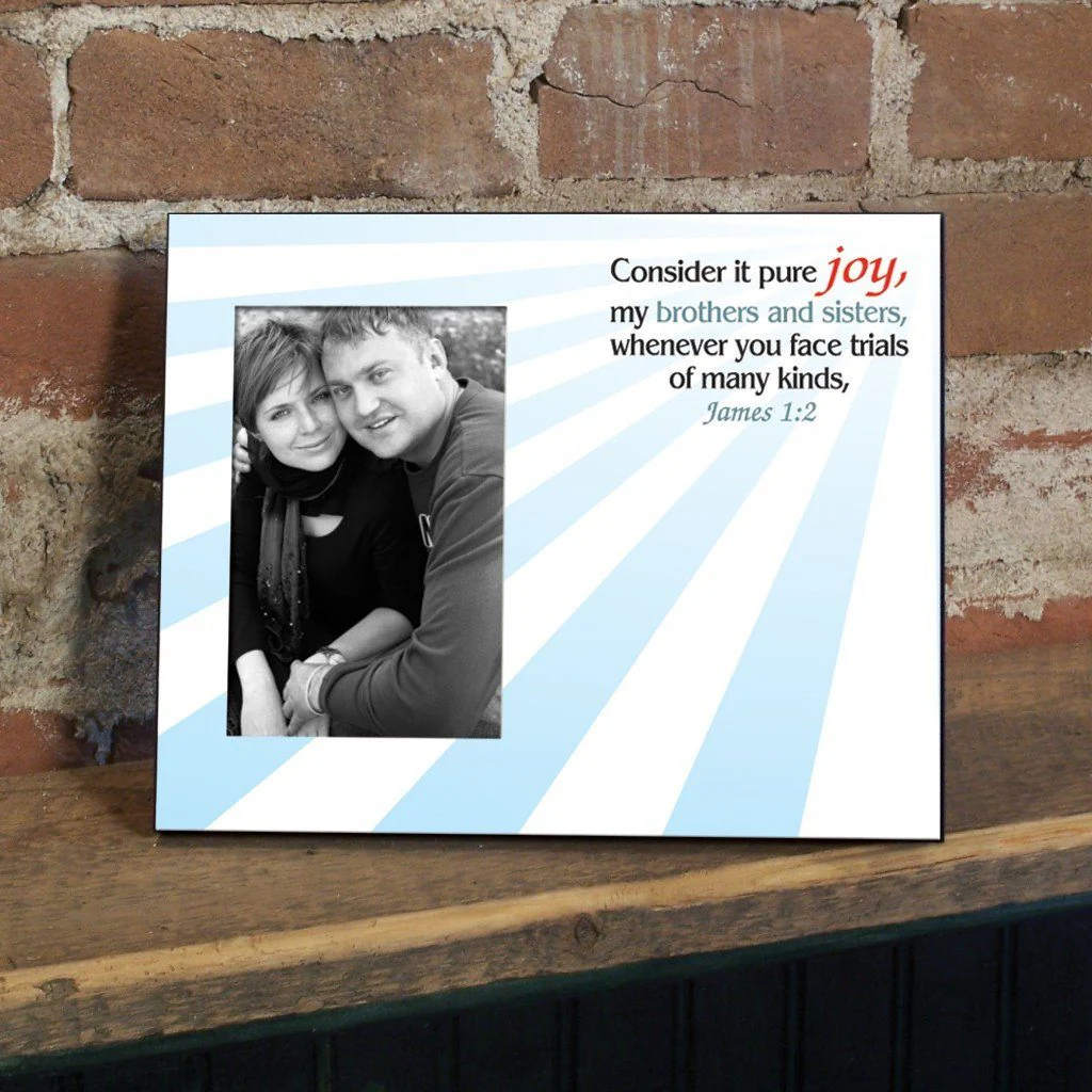 James 1:2 Decorative Picture Frame