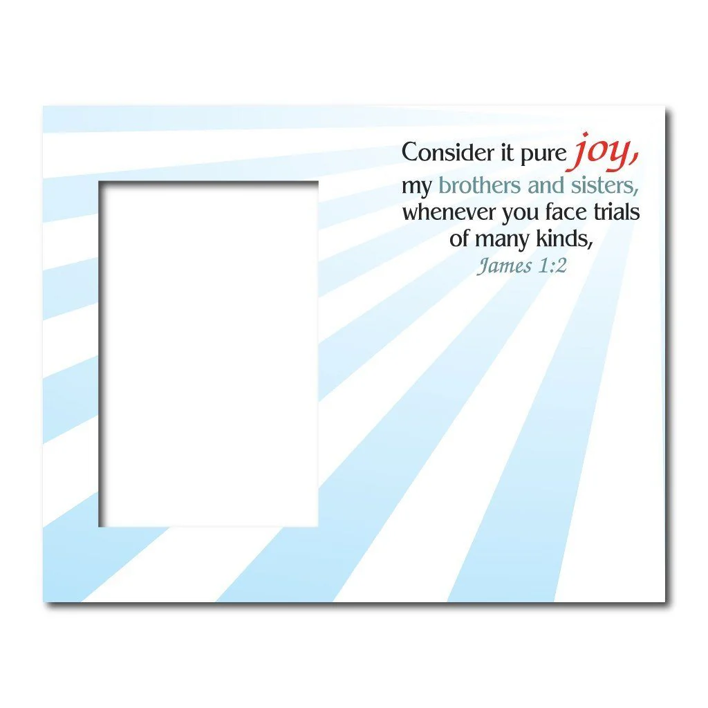 James 1:2 Decorative Picture Frame - Image 2