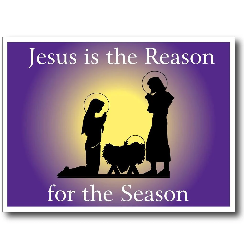 Jesus Is The Reason 18"x24" Yard Sign | Pair of EZ Stakes Included - Image 2