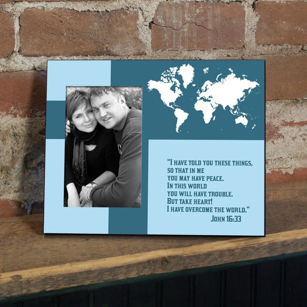 John 16:33 Decorative Picture Frame