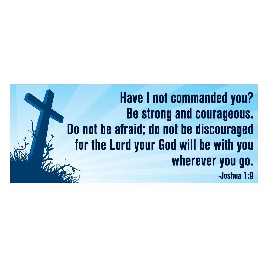 Joshua 1:9 Bumper Magnet Pair 3.75 x 9 - Image 2