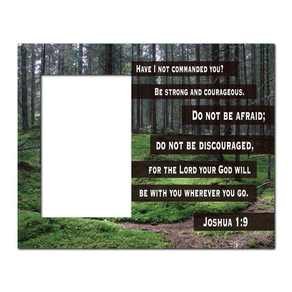 Joshua 1:9 Decorative Picture Frame - Image 2