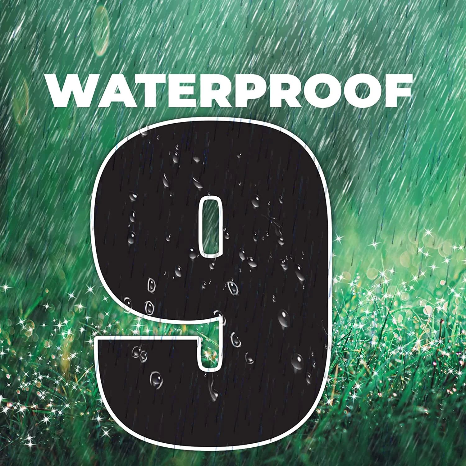 Jumbo 35" Breuer Sparkle Yard Sign Numbers - Image 4