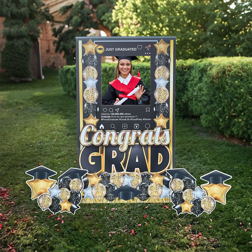 Jumbo Graduation Standup Yard Card, for Outdoors Or Indoors - Image 2