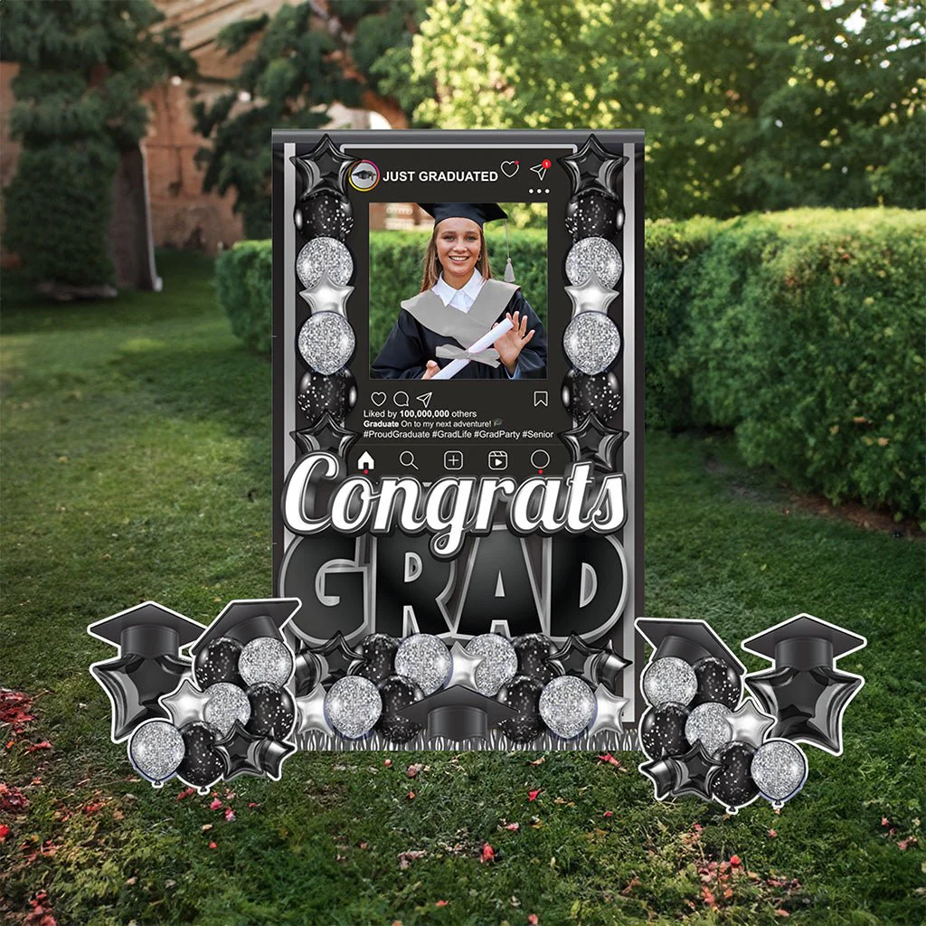 Jumbo Graduation Standup Yard Card, for Outdoors Or Indoors - Image 6