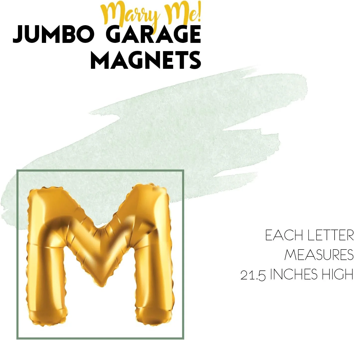 Jumbo Marry Me Garage Door Magnet - Image 3