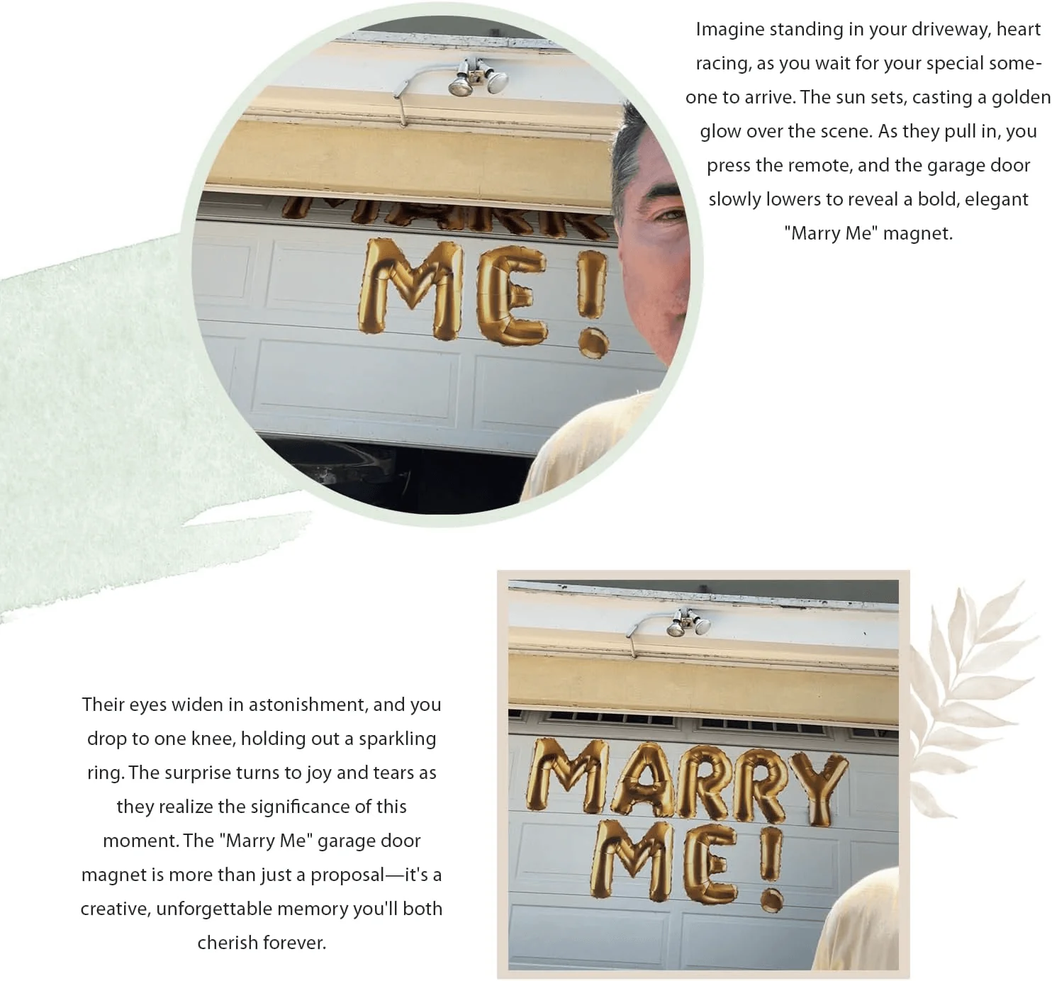 Jumbo Marry Me Garage Door Magnet - Image 4