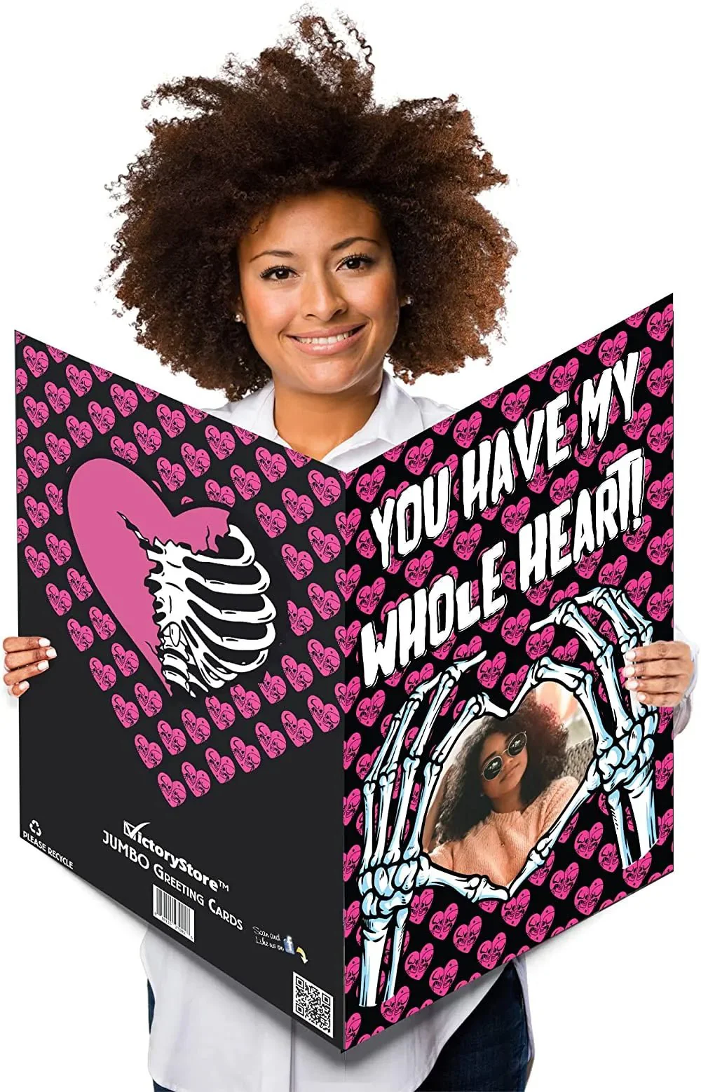 Jumbo Personalized Valentine's Day Card | You Have My Whole Heart