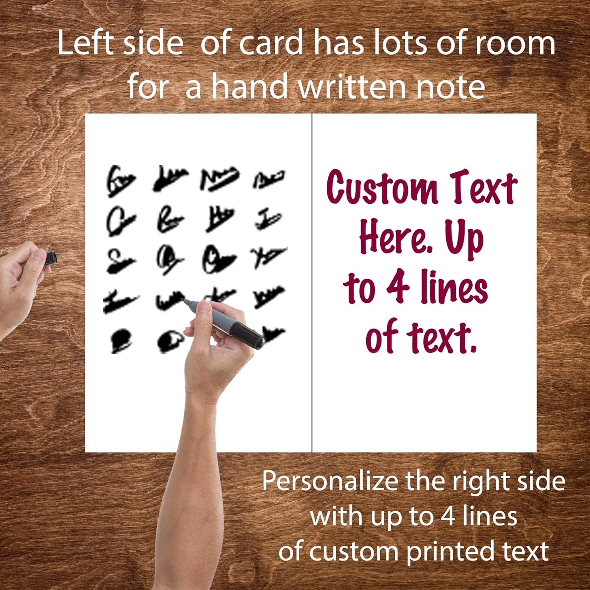 Jumbo Thank You Card - Big Nose Comic Design - Image 4