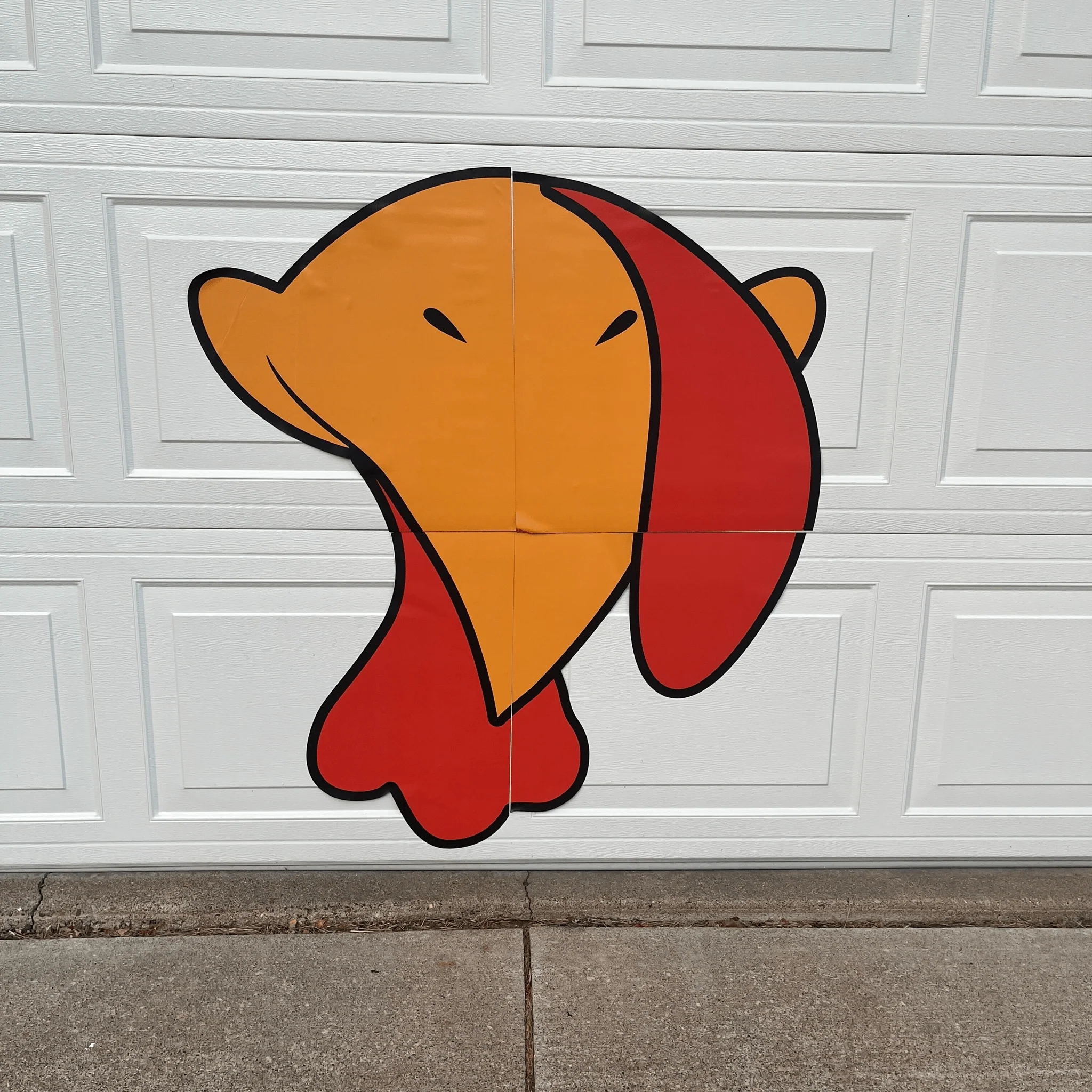 Jumbo Turkey Face Garage Magnet – Giant Thanksgiving Decoration for Garage Doors - Image 4