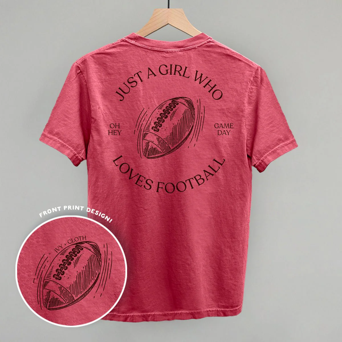 Just A Girl Who Loves Football (Back Print) - Image 3