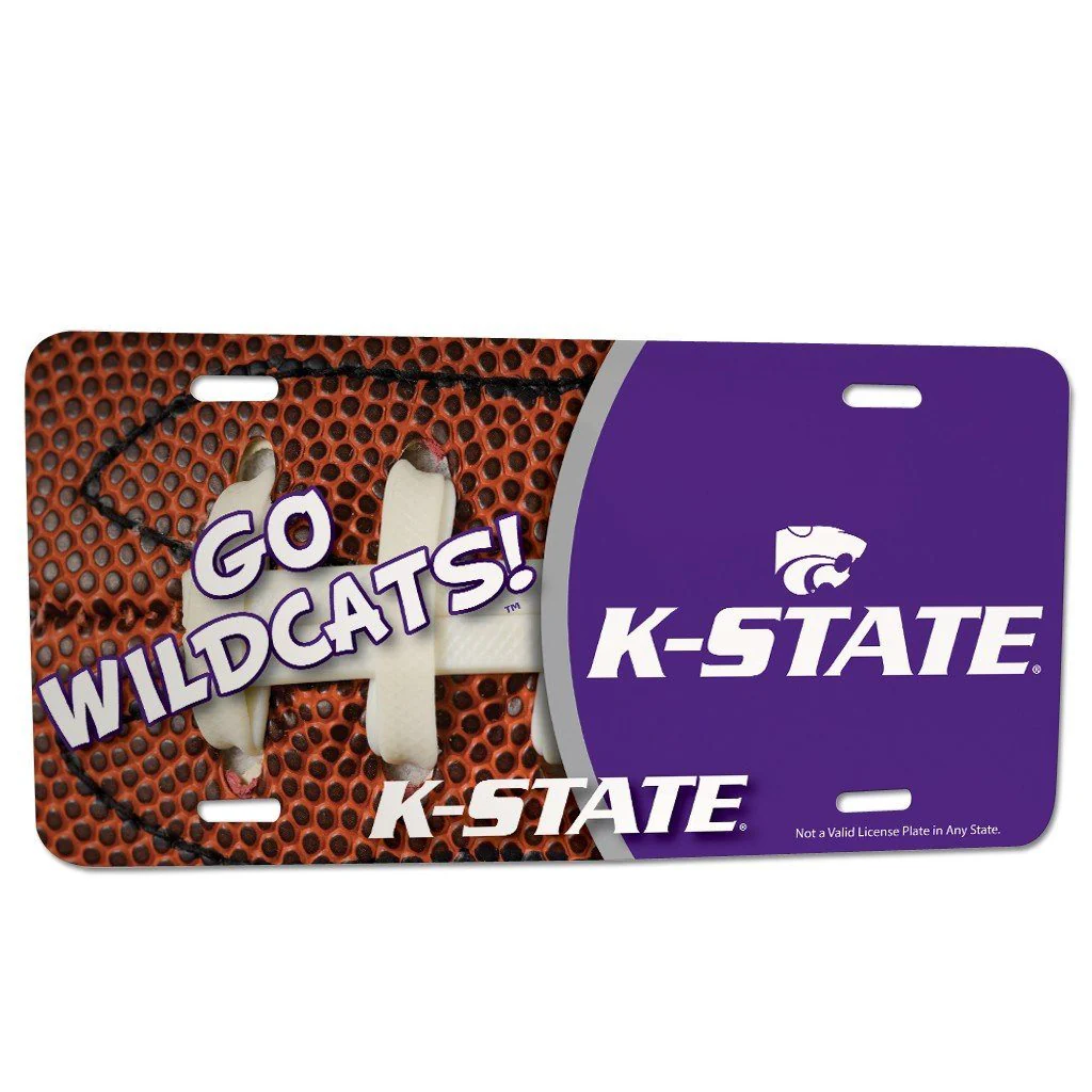 Kansas State University Football License Plate