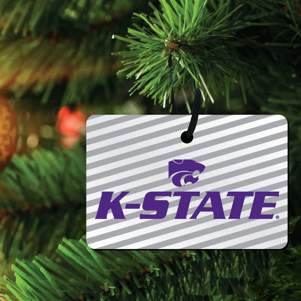 Kansas State University Rectangle Ornament Set of 3