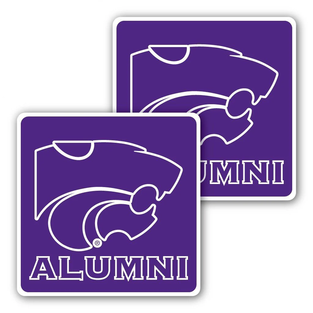 Kansas State University Alumni Window Decal Set of 2 - Image 2