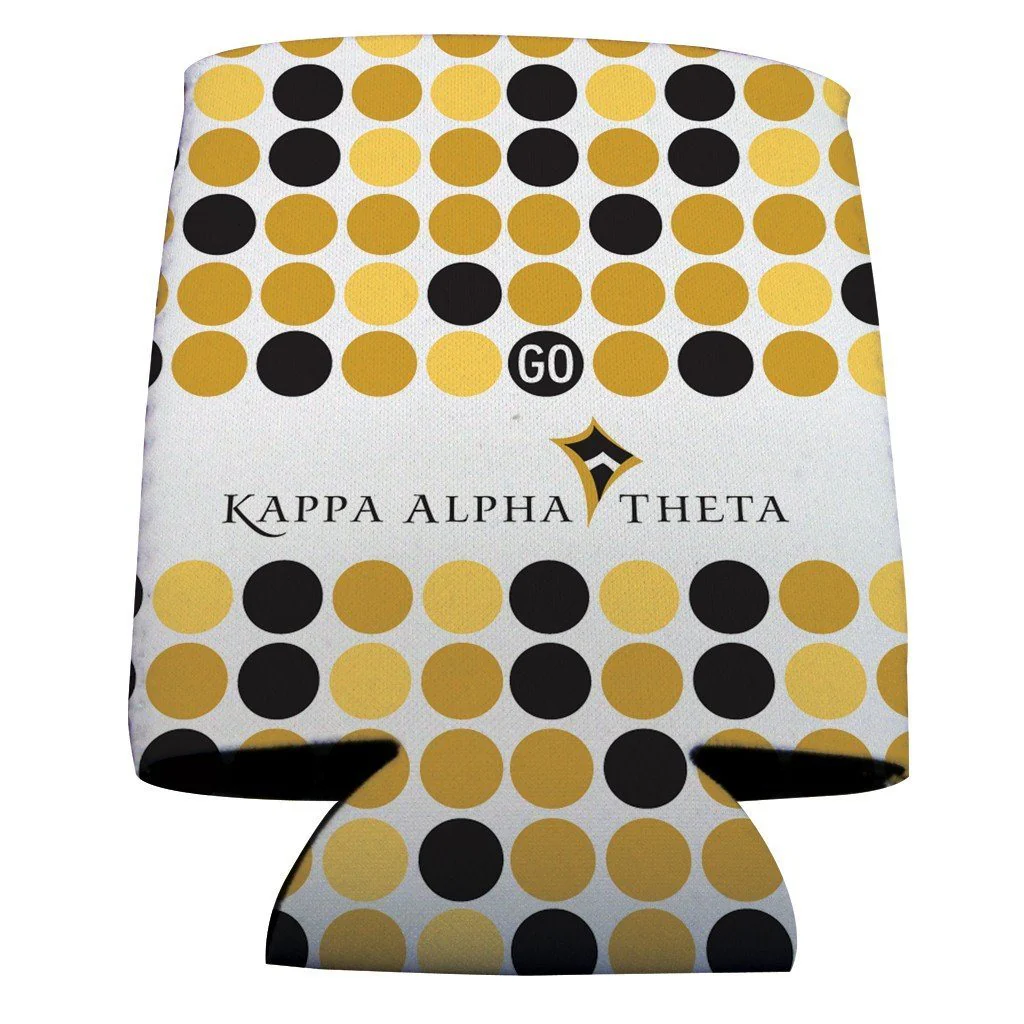 Kappa Alpha Theta Polka Dot Can Cooler Set