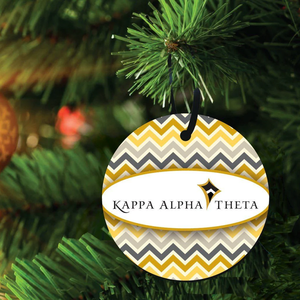 Kappa Alpha Theta Ornament Set of 3 Shapes - Image 2