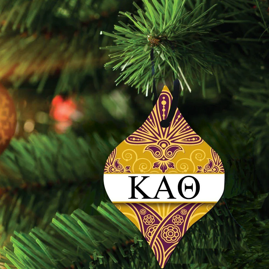 Kappa Alpha Theta Tapered Ornament Set of 3
