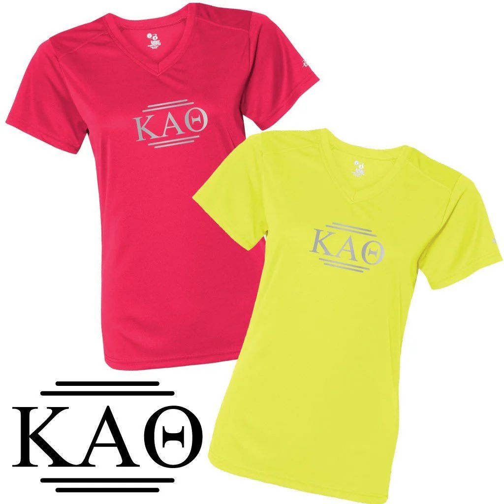 Kappa Alpha Theta Women's SafetyRunner Reflective V-neck Performance Shirt