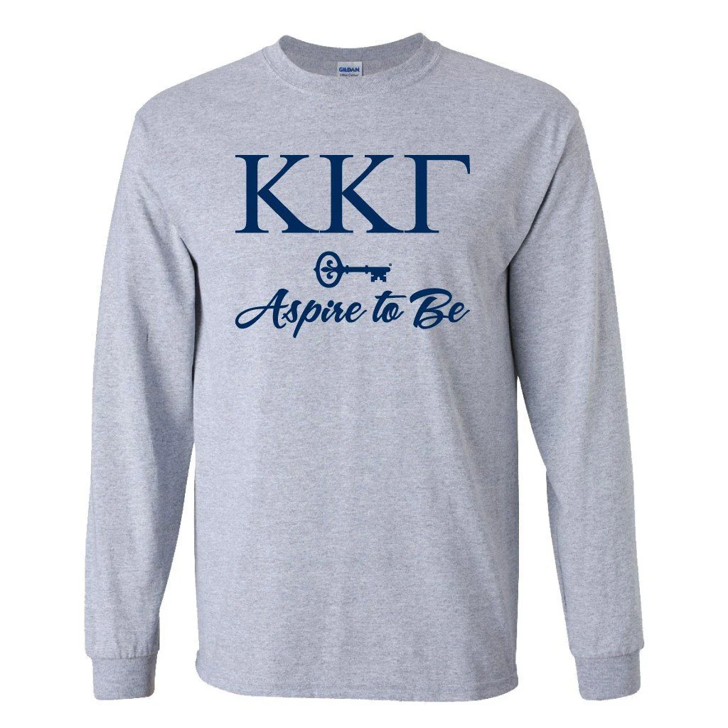 Kappa Kappa Gamma Aspire to Be Long Sleeve T-shirt - Image 2