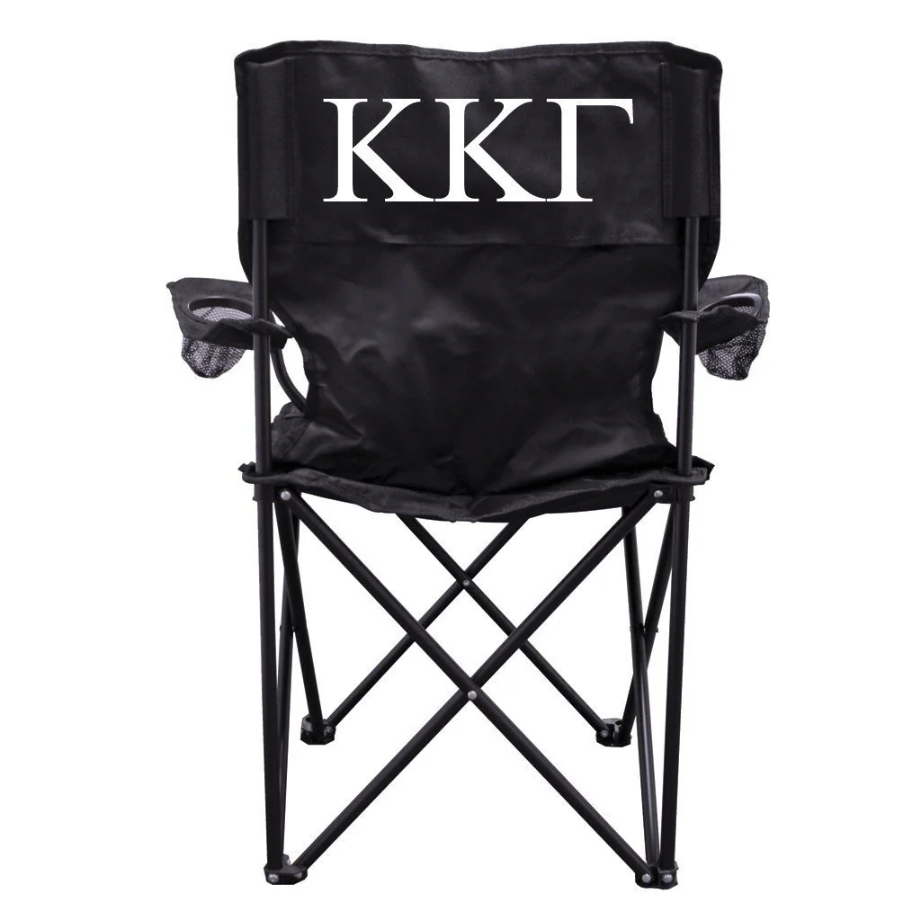 Kappa Kappa Gamma Black Folding Camping Chair