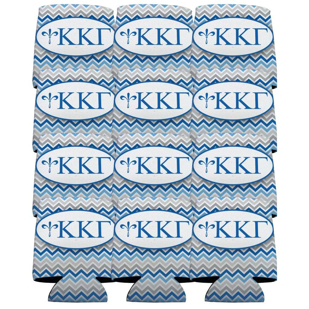 Kappa Kappa Gamma Chevron Can Cooler Set - Image 2