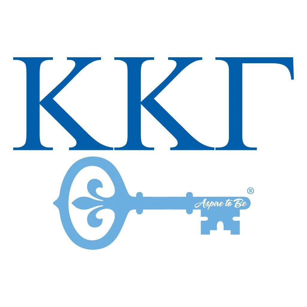 Kappa Kappa Gamma Canvas Tote Bag - Greek Letters and Key Design - Image 2