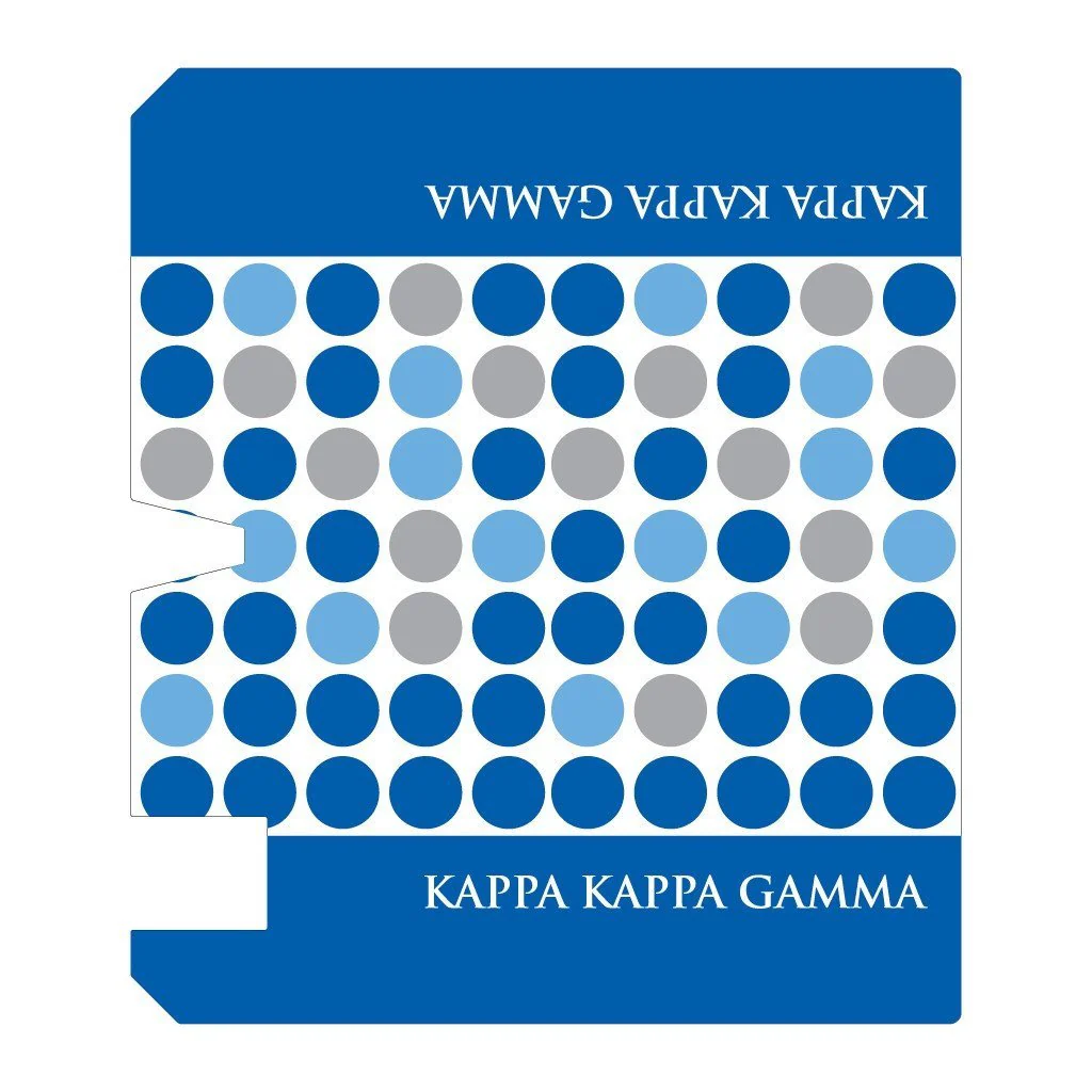 Kappa Kappa Gamma Dotted Magnetic Mailbox Cover - Image 2