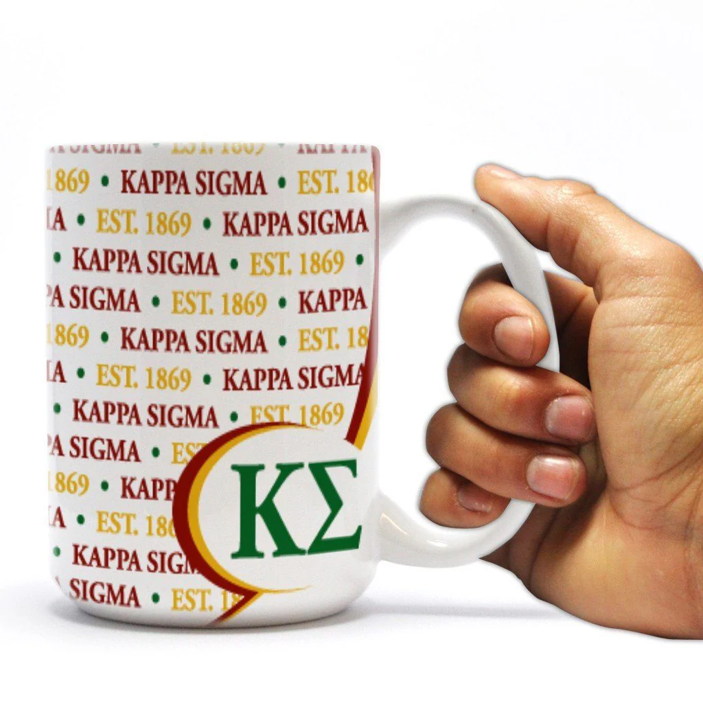 Kappa Sigma 15oz Greek Letters with Motto Coffee Mug - Image 2