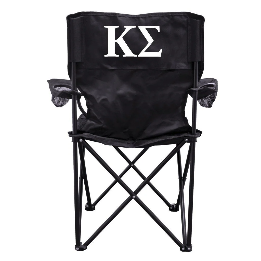 Kappa Sigma Black Folding Camping Chair