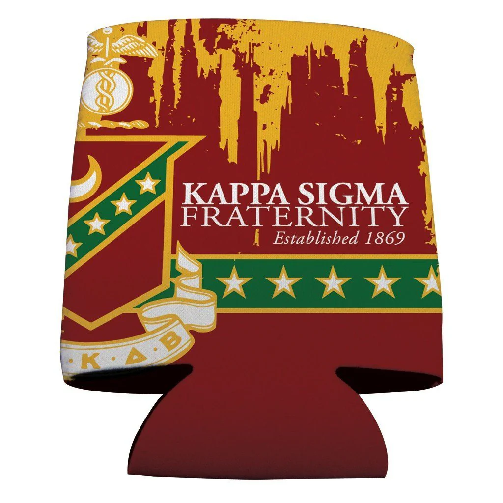 Kappa Sigma Grunge Can Cooler Set