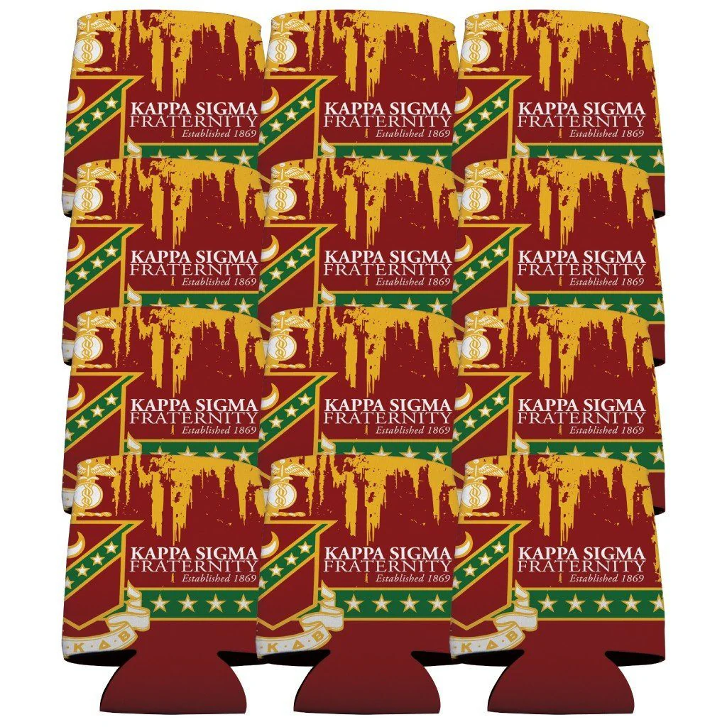 Kappa Sigma Grunge Can Cooler Set - Image 2