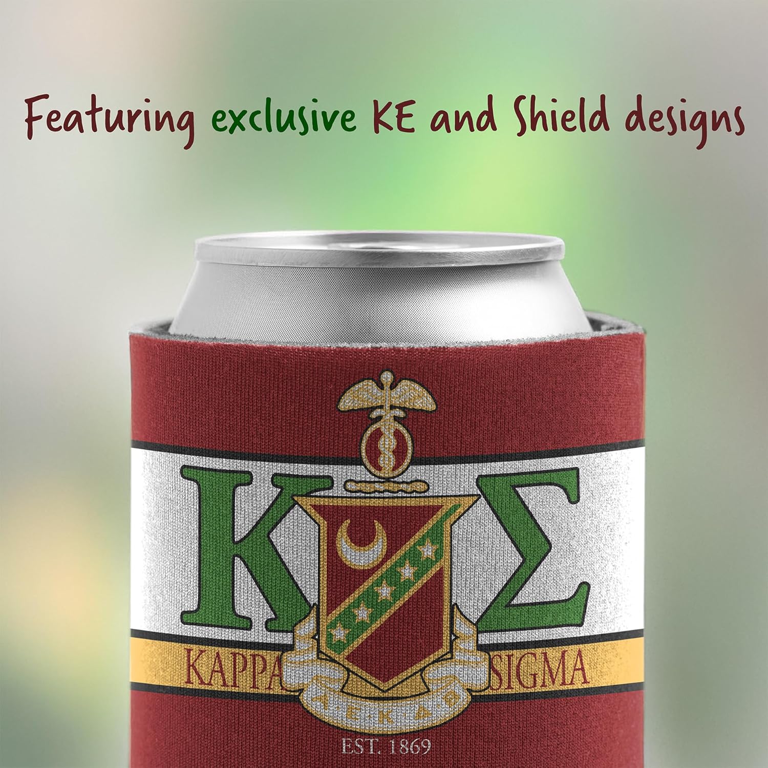 Kappa Sigma Shield Can Cooler Set - Image 3
