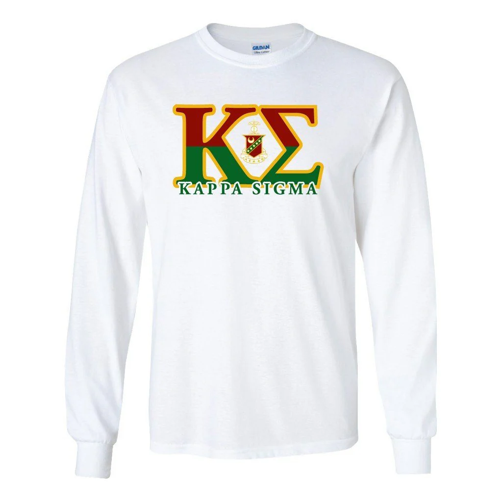 Kappa Sigma Greek Letters Long Sleeve T-shirt
