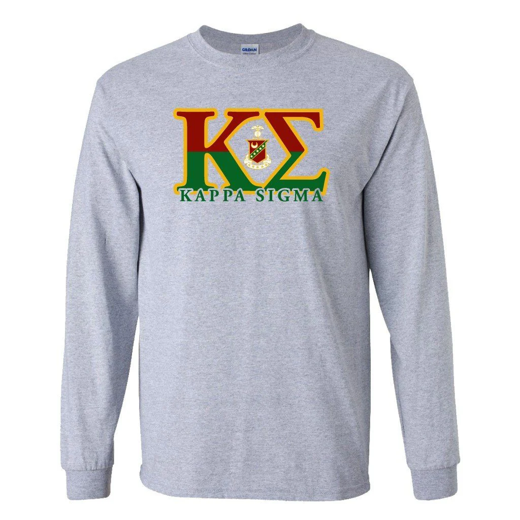 Kappa Sigma Greek Letters Long Sleeve T-shirt - Image 2