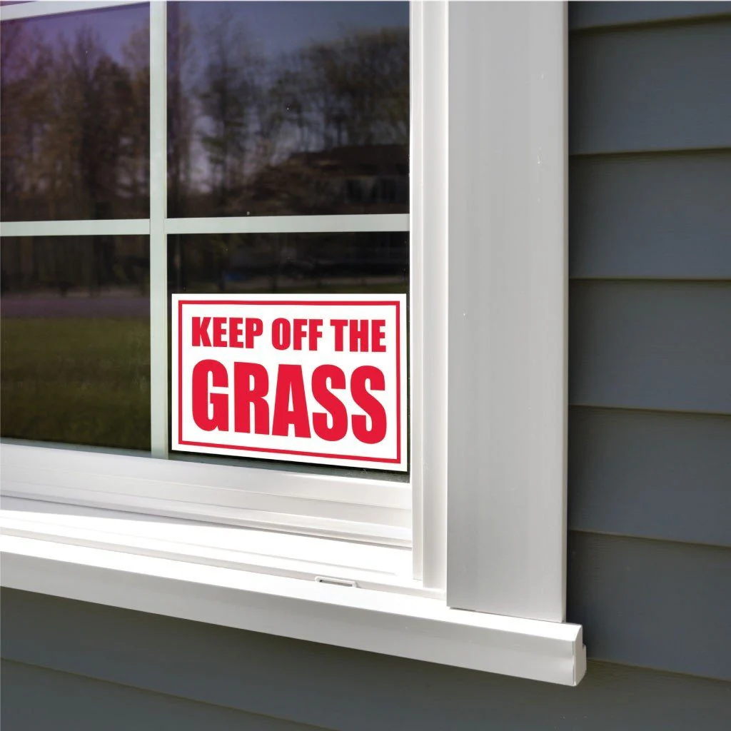 Keep Off The Grass Sign or Sticker - Image 6