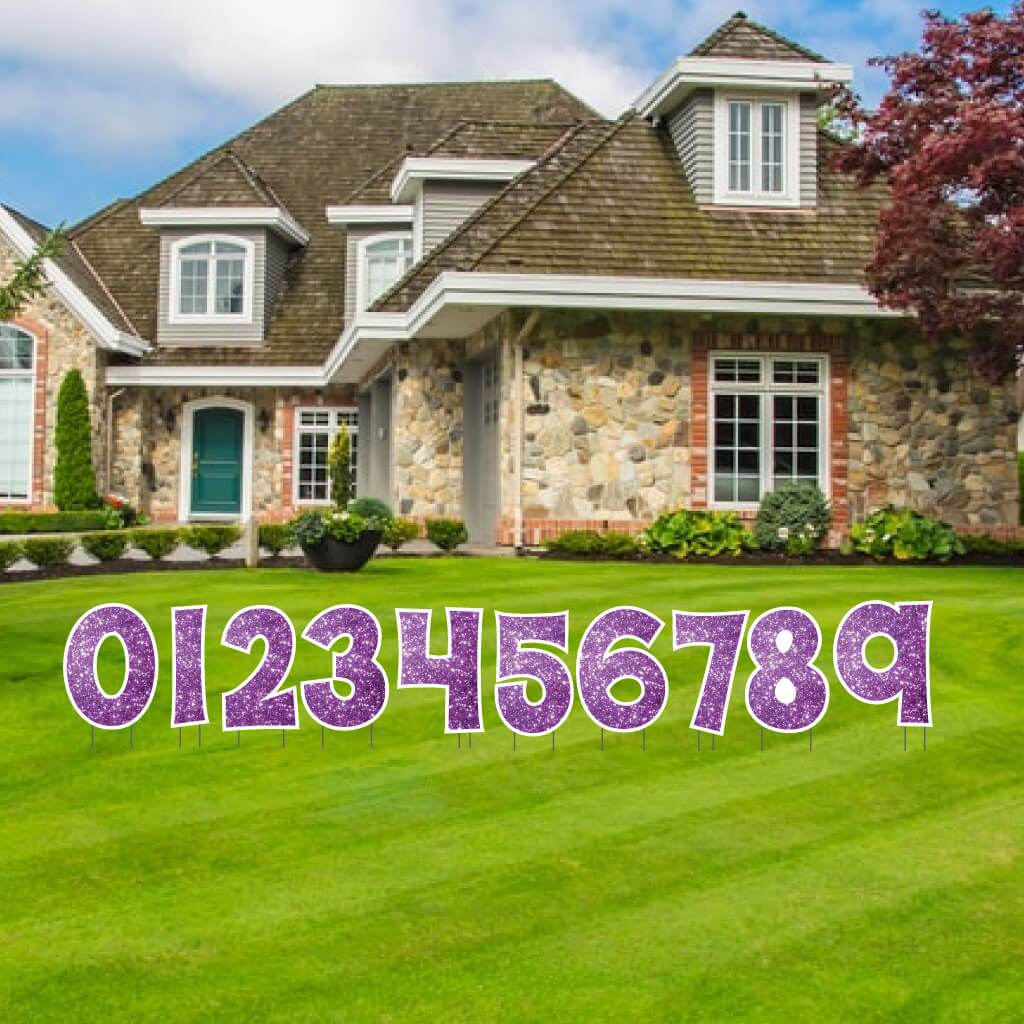 KG 22.75" Sparkle Numbers Yard Letters 10 PC SET - Image 11