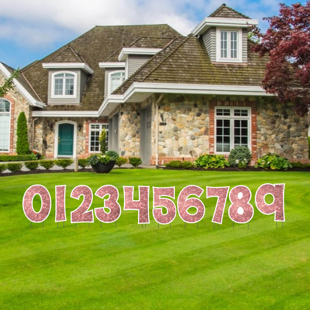 KG 22.75" Sparkle Numbers Yard Letters 10 PC SET - Image 17