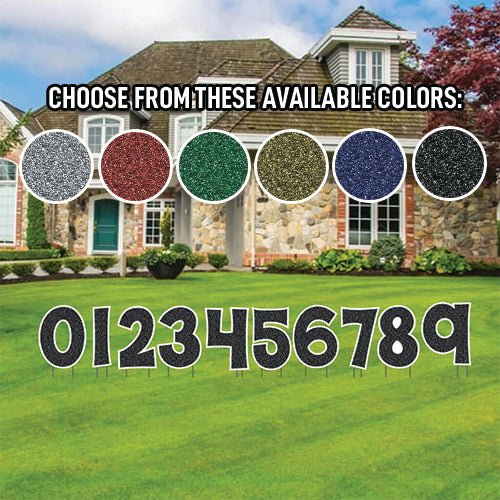KG The Last Time 18" Faux Glitter Numbers Yard Letters - 10 pc Set
