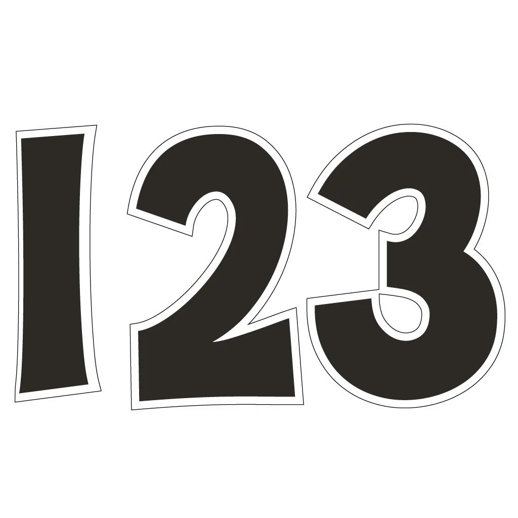 KG The Last Time 18" Solid Color Numbers Yard Letters - 10 pc Set - Image 3