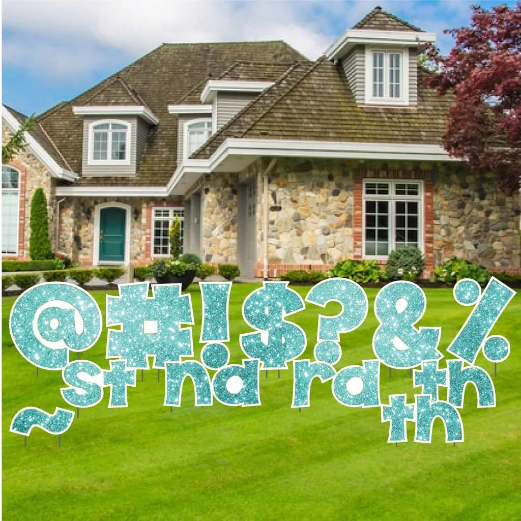 KG The Last Time 22.75" Sparkle Special Characters Yard Letters 16 pc Set - Image 10