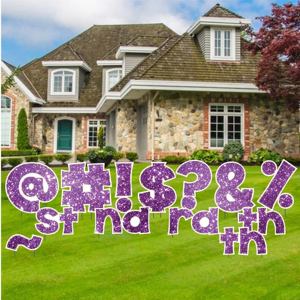 KG The Last Time 22.75" Sparkle Special Characters Yard Letters 16 pc Set - Image 13