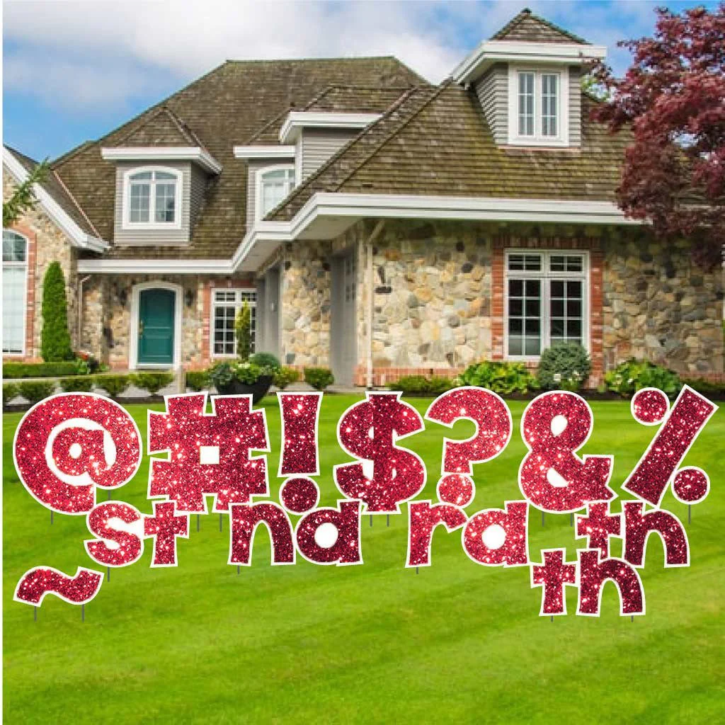 KG The Last Time 22.75" Sparkle Special Characters Yard Letters 16 pc Set - Image 14