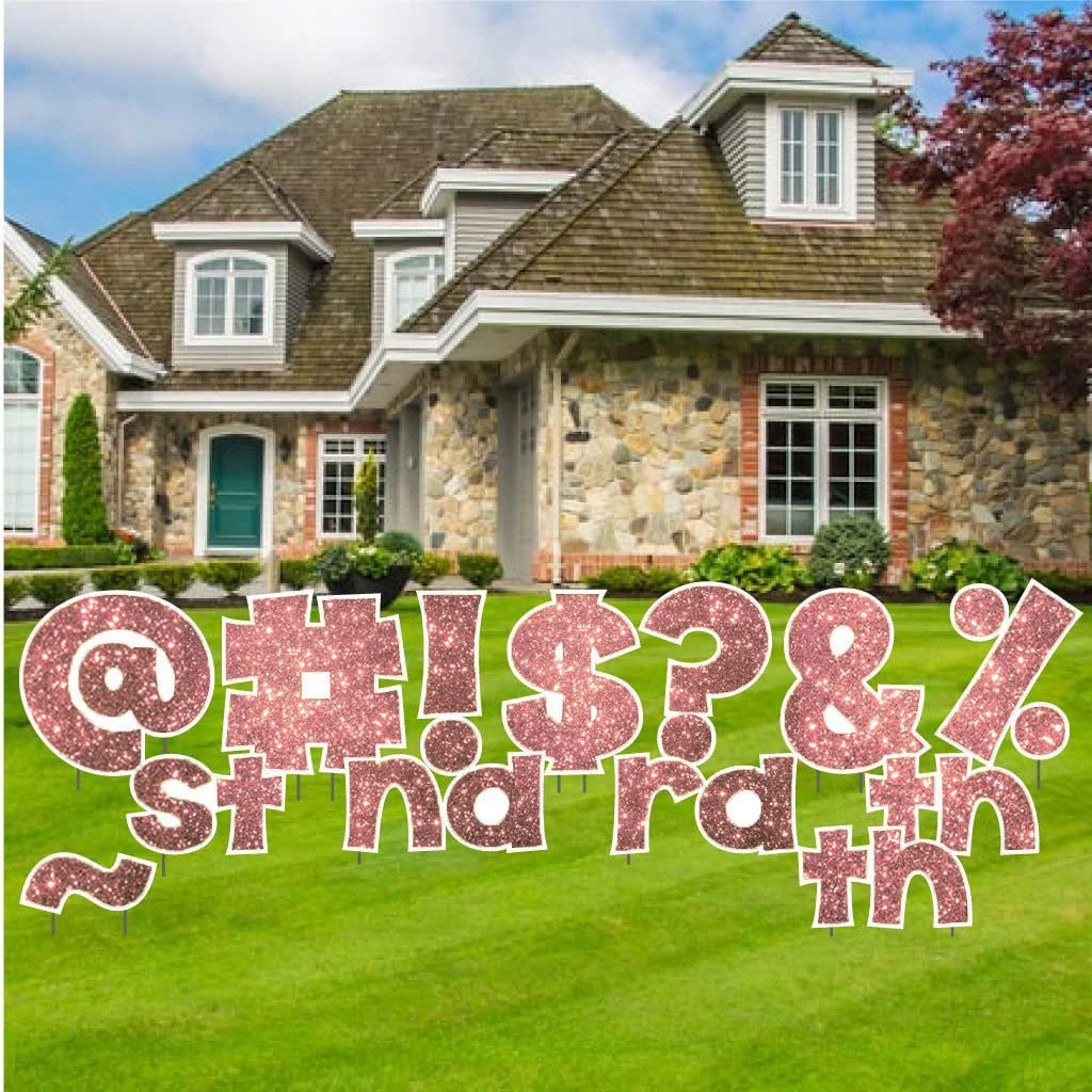 KG The Last Time 22.75" Sparkle Special Characters Yard Letters 16 pc Set - Image 15
