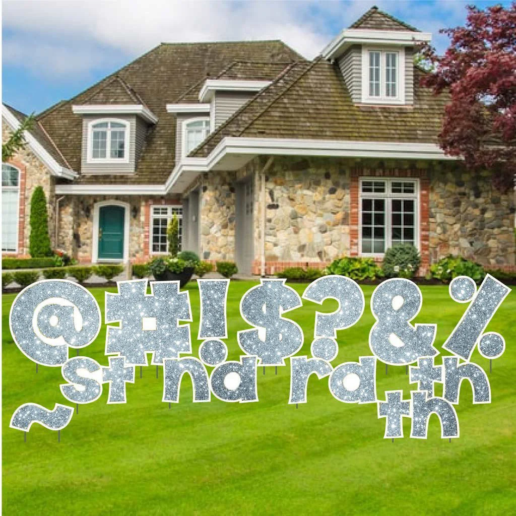 KG The Last Time 22.75" Sparkle Special Characters Yard Letters 16 pc Set - Image 16