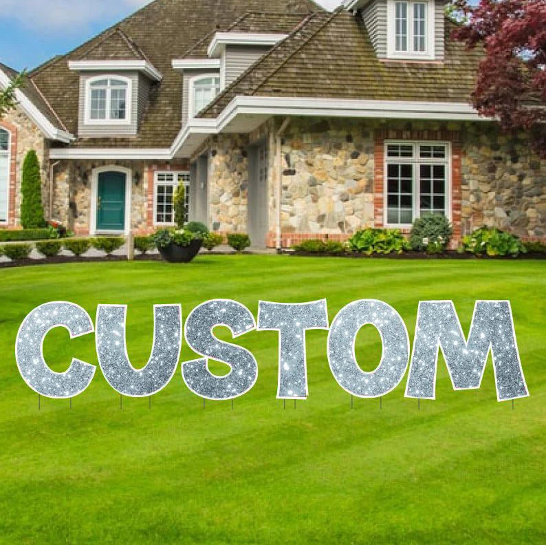 Custom Yard Letters | KG The Last Time | Sparkle Fill - Image 2